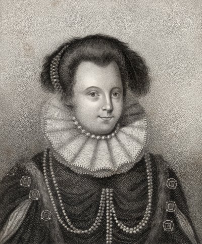 Lady Margaret Russell, graviert von Bocquet, Illustration aus 